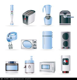 厨房电子产品韩国插画素材免费下载